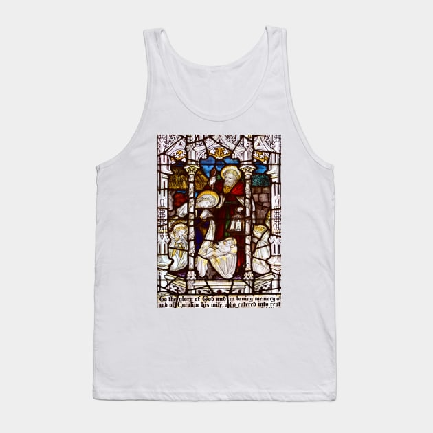 Cathedral Stained Glass Window Tank Top by JonDelorme